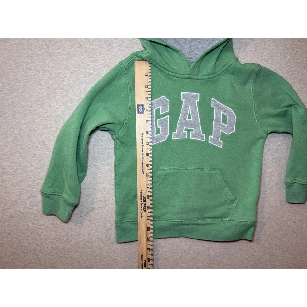 Baby Gap Toddler Hoodie Sweatshirt. 5years. Green Cotton/Polyester Blend.